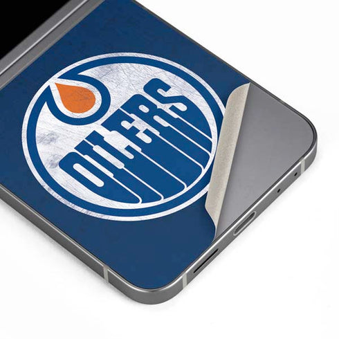 NHL Edmonton Oilers Distressed Galaxy Z Flip6 Skin